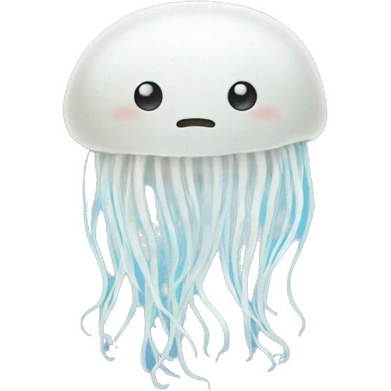 White jellyfish  emoji