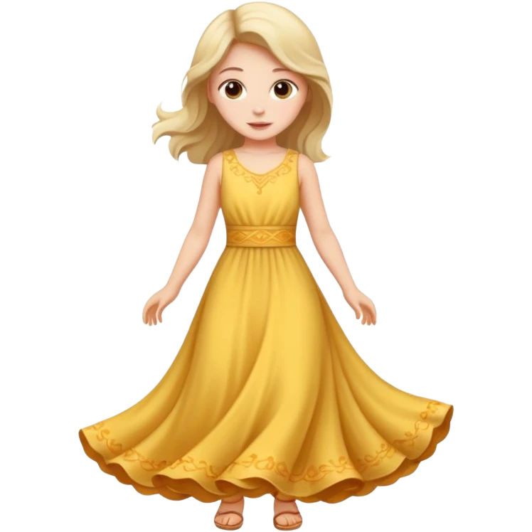 girl in dress emoji