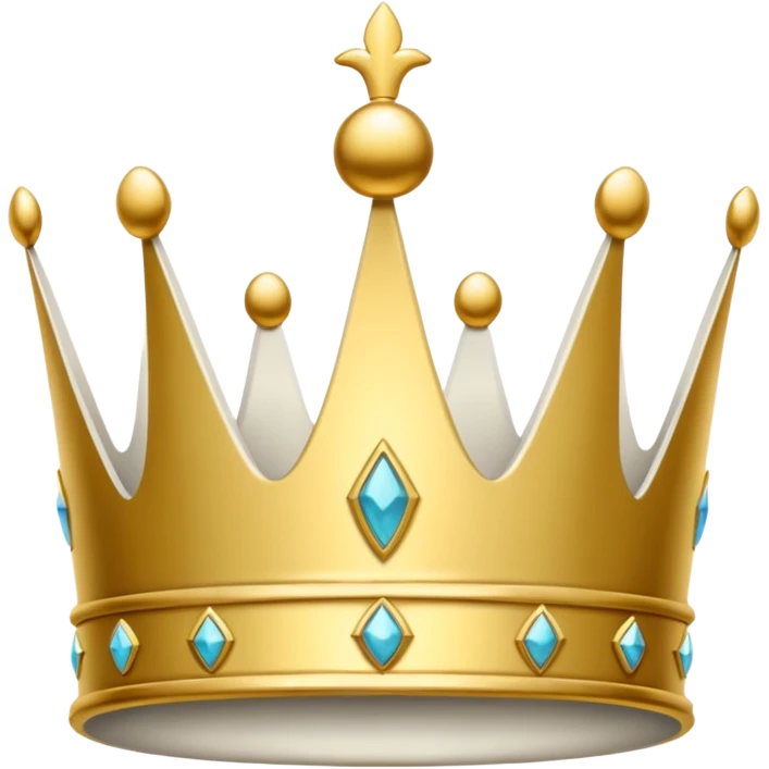 white premium logo crown simple emoji