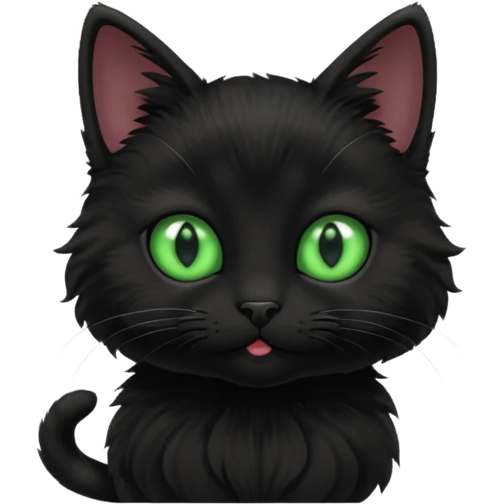 black cat baby emoji