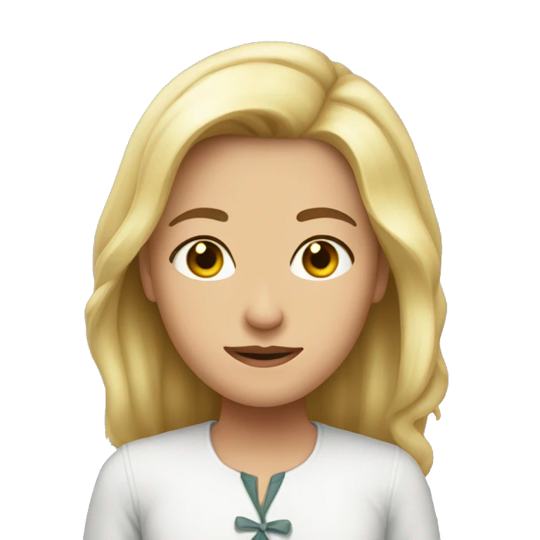 девушка блондинка  emoji