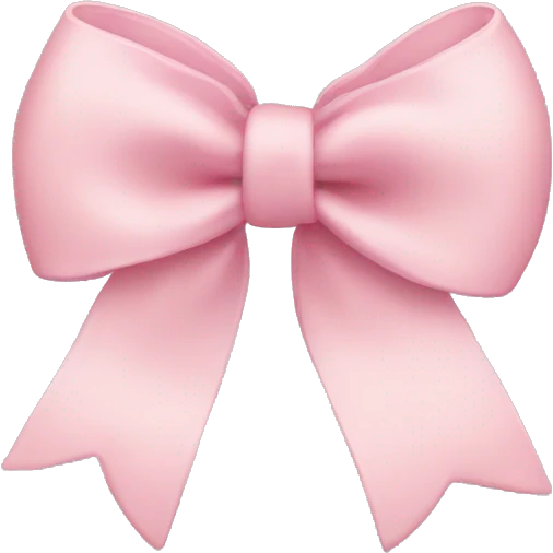 Light pink bow emoji