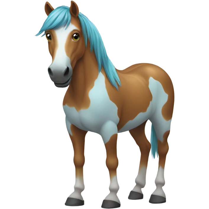 horse with painted toes emoji