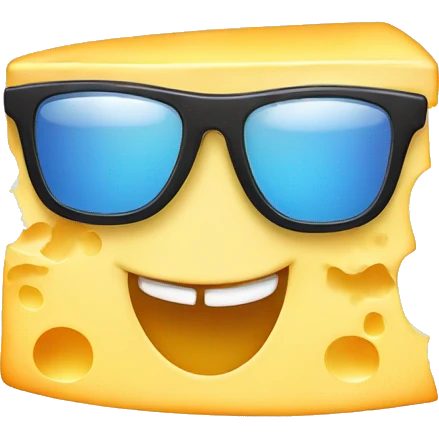 cheese wearing sunglasses  emoji