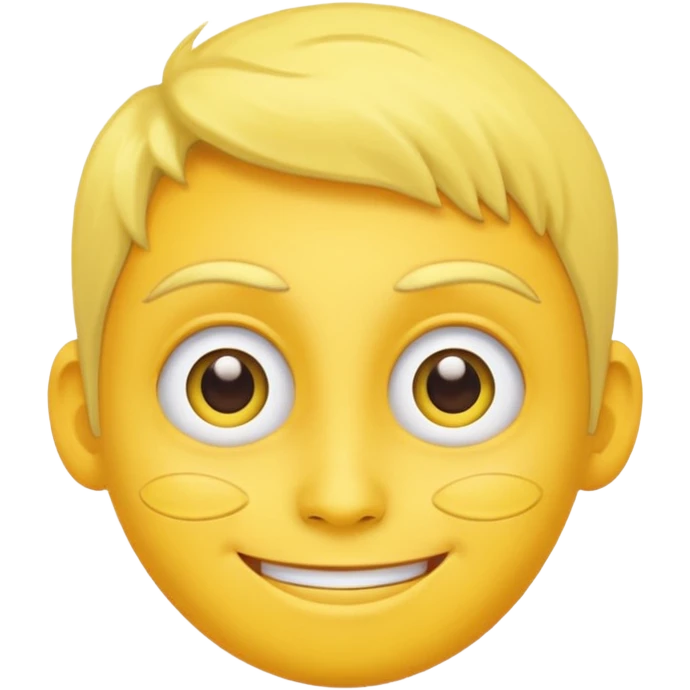 Yellow face rolling eyes and smiling  emoji