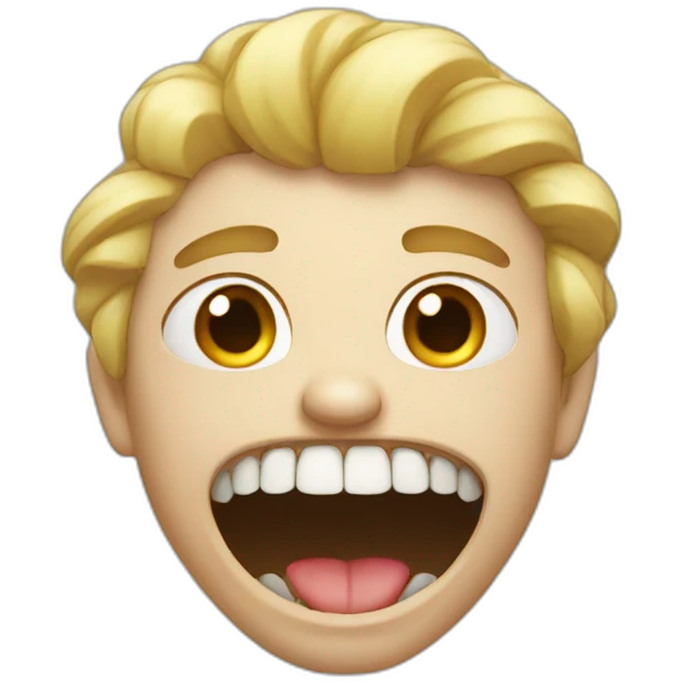 Too many teeth emoji