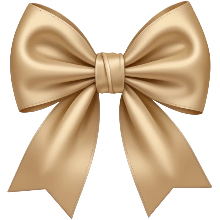 Beige bow emoji