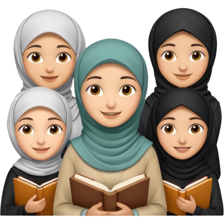 study session with a few muslims emoji