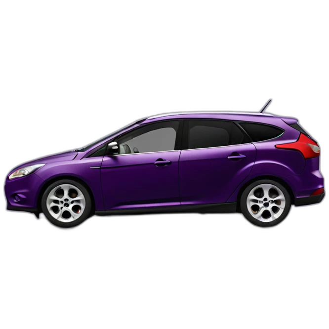 Ford Focus Break 2009 dark purple from side emoji