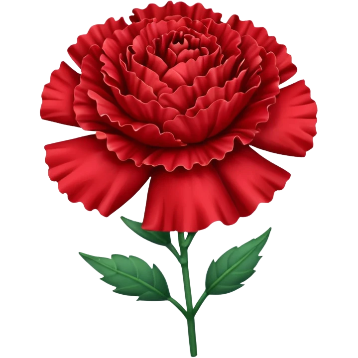 Red carnation  emoji