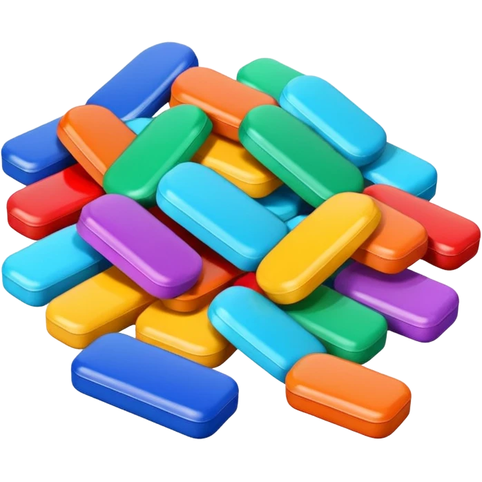 colorful medicine tablets emoji