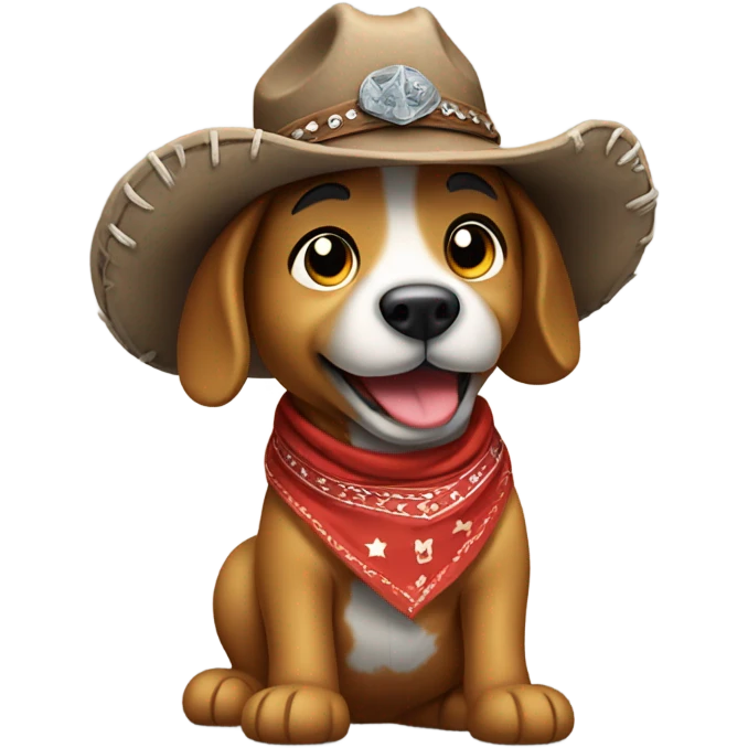 Cowboy dog  emoji