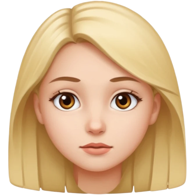 Girl looking to the side with her eyes emoji