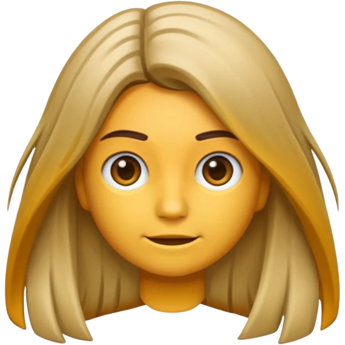 emoji de una persona que le estan haciendo mechas californianas emoji