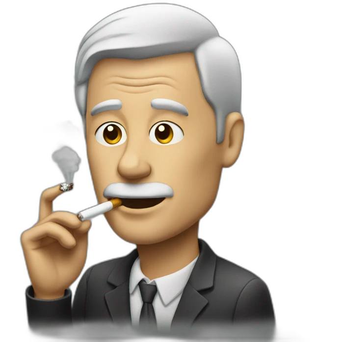 Smoking man emoji