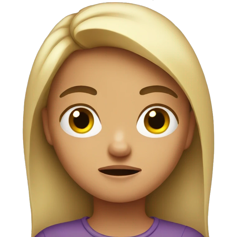 annoyed girl emoji