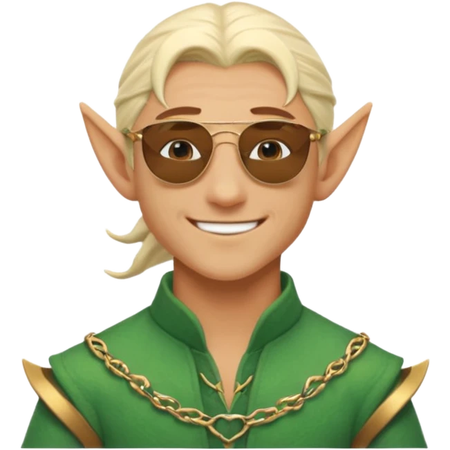 elf male legolas terminator summer wibe sunglasses emoji