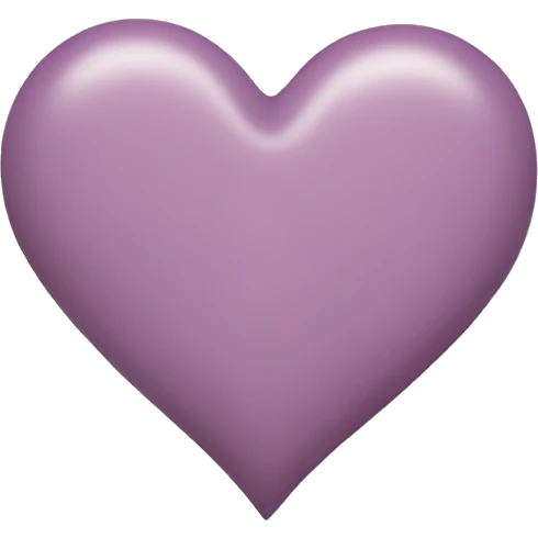 Mauve heart emoji
