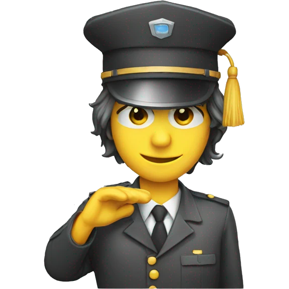 hexagon figure, saluting emoji