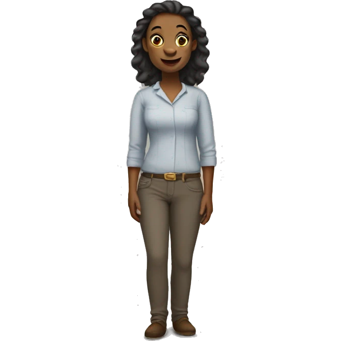 Half donkey half woman emoji