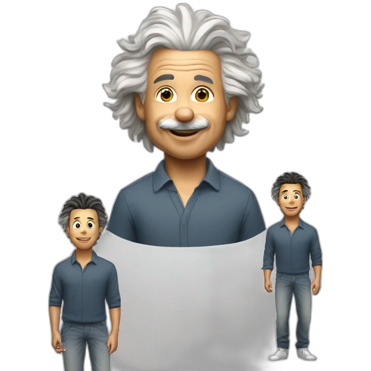 Einstein avec Christiano Ronaldo emoji