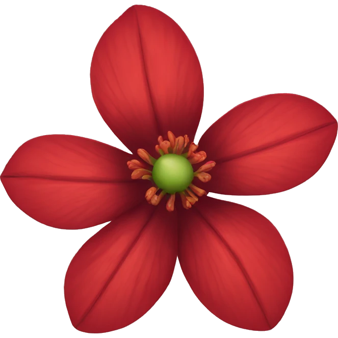 Red flower emoji