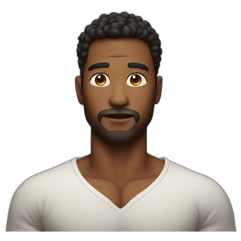 hot man with big chest emoji