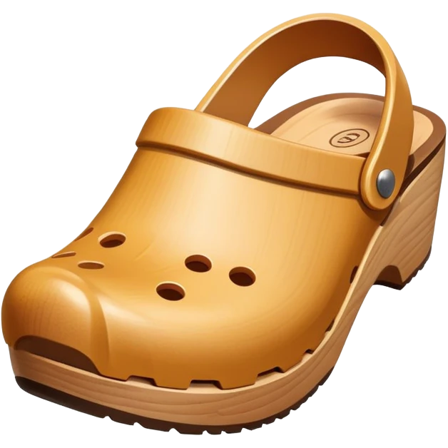 simple wooden traditional minimal clog  emoji