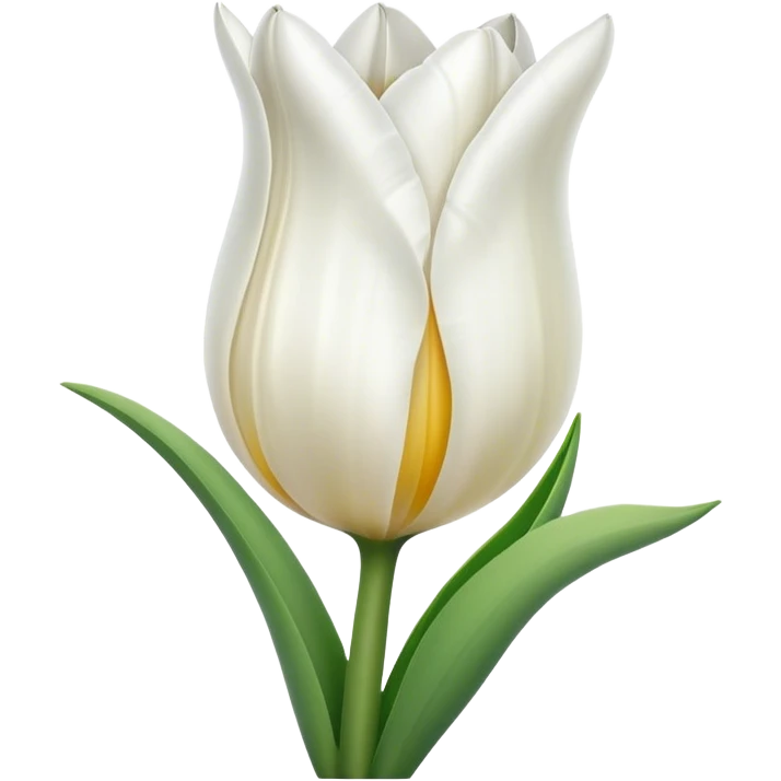 White tulip  emoji