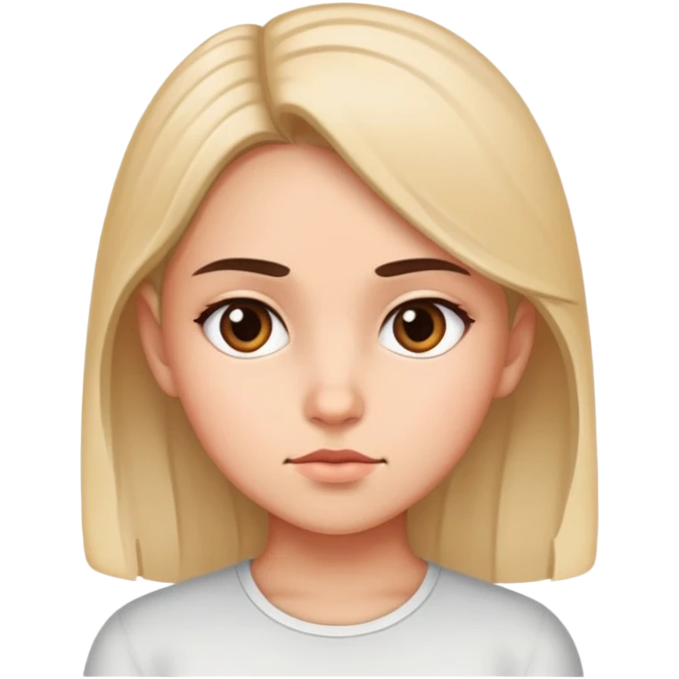 Girl side eyeing emoji