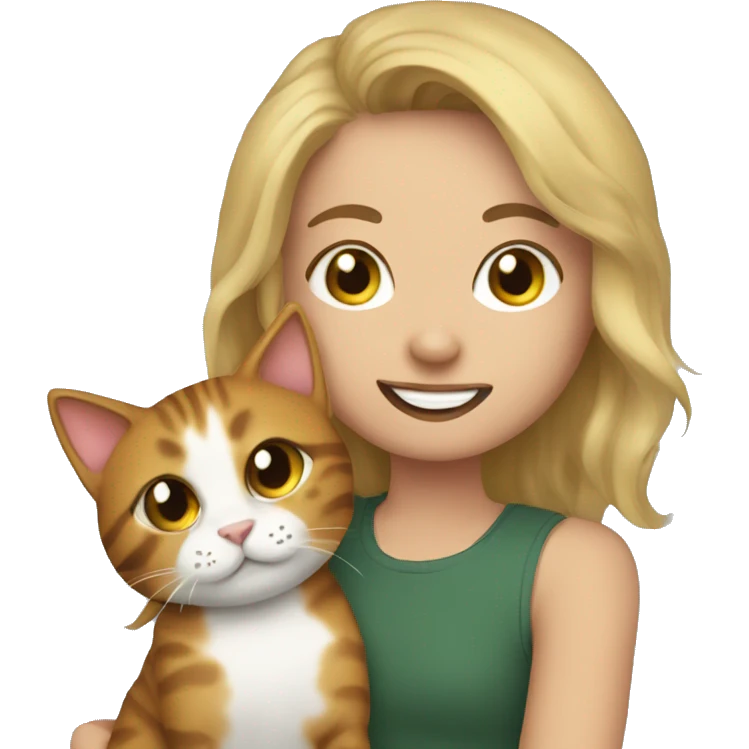 Make an emoji of me with my cat Oliver emoji