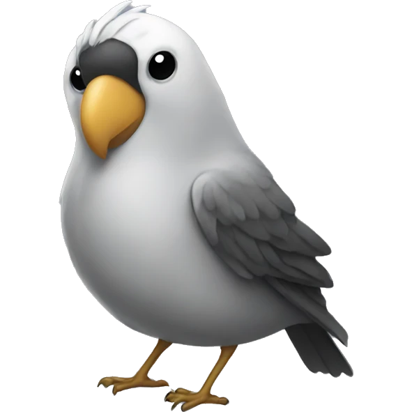 Bird wearing hoodie  emoji