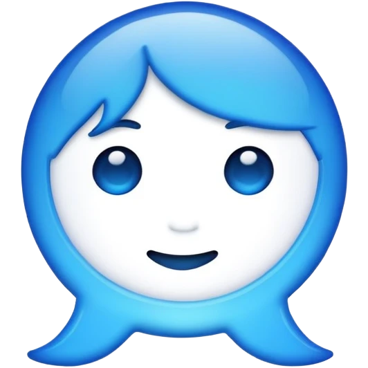 Blue emoji