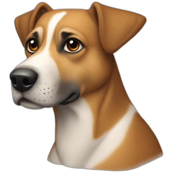 Perro bodeguero andaluz de perfil emoji
