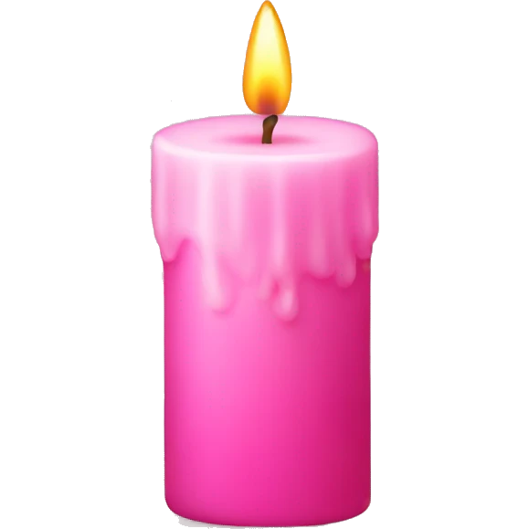 pink candle  emoji