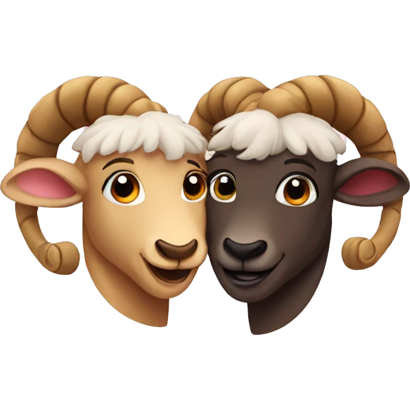 two aries in love emoji