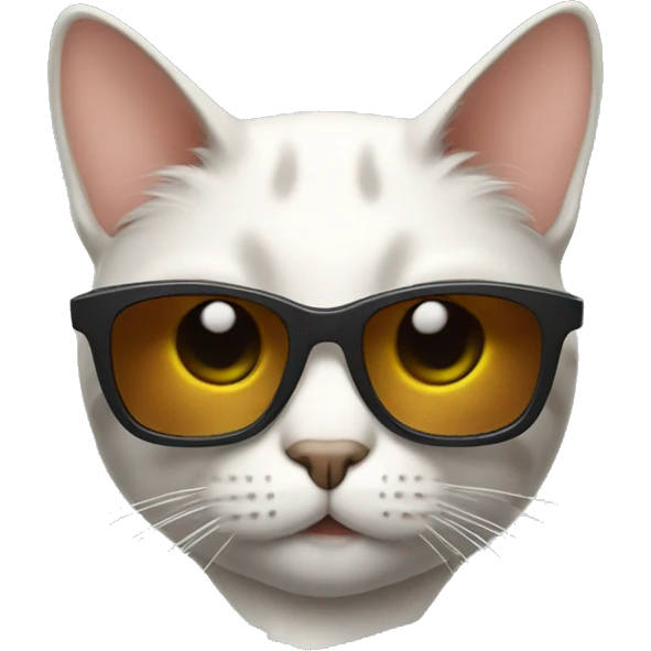 Cat with sunglasses emoji