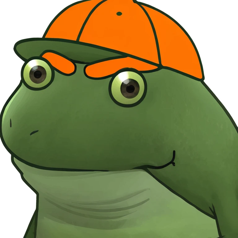 bufo with orange cap emoji