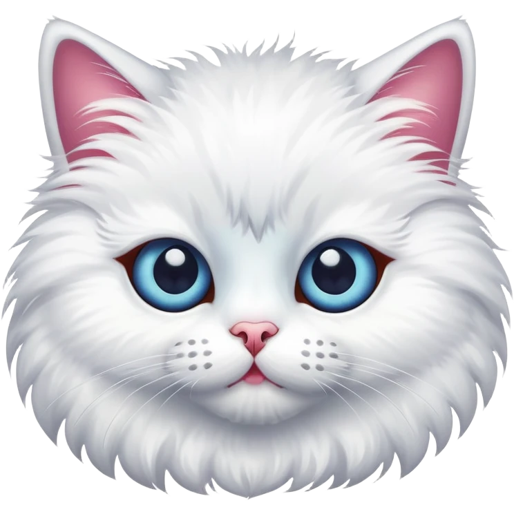 Cat with huge three eyeballs emoji
