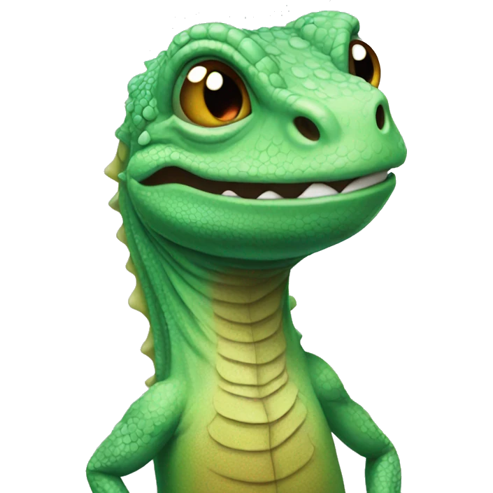 smiling lizard emoji