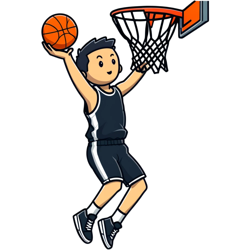 Basketball dunk emoji