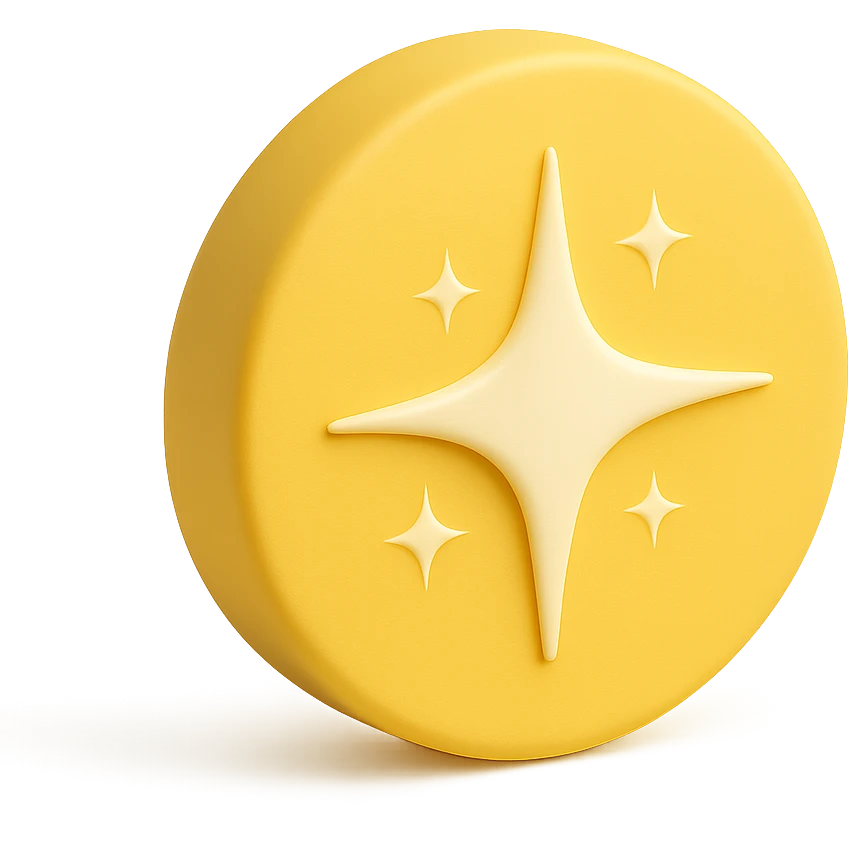 amazing yellow circle, with a starburst or radiant effect, no text emoji