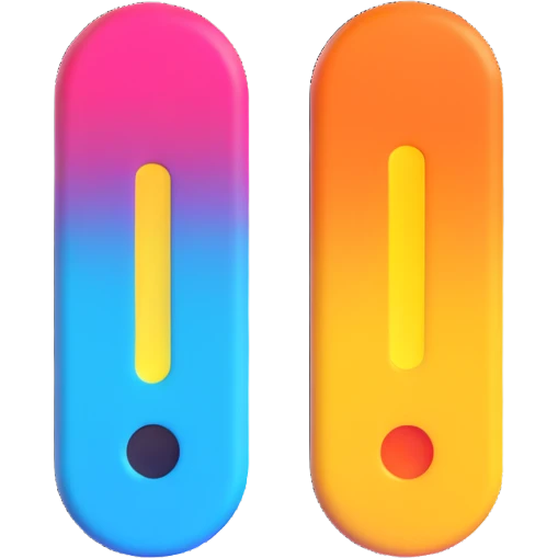 pause button emoji with two vertical stripes, energetic and dynamic style, vibrant colors, sense of urgency, frantic game emoji