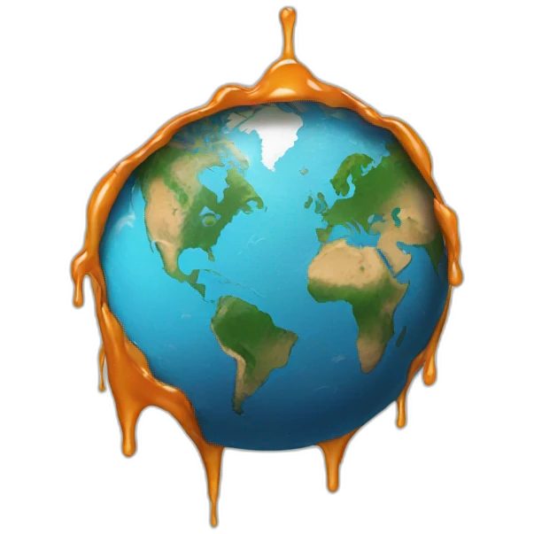 melting earth emoji
