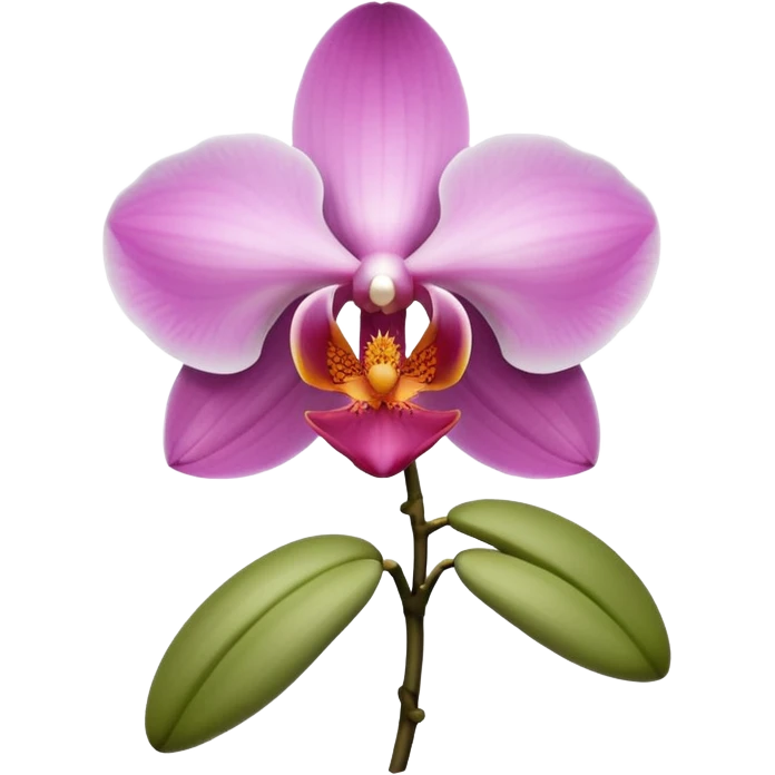 Orchid flower emoji emoji