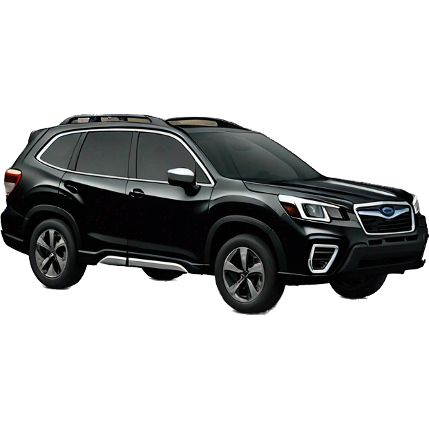 Black Subaru forester 2022 sport model black emoji