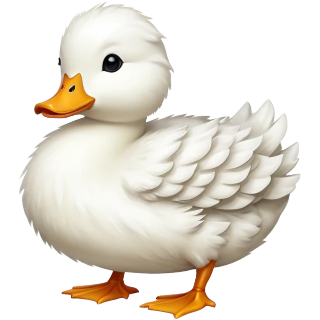A little white duck is upset emoji