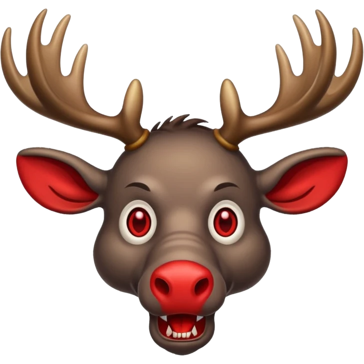Vampire moose emoji
