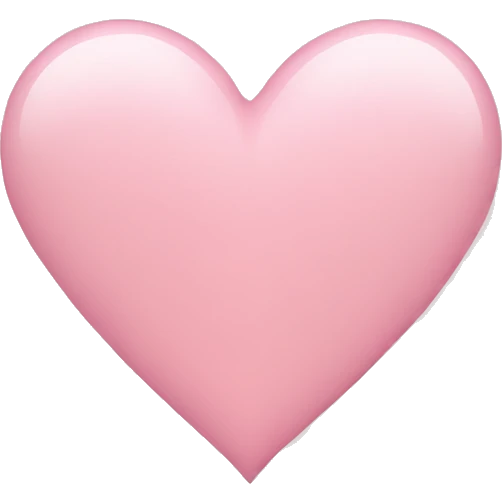Light pink heart emoji