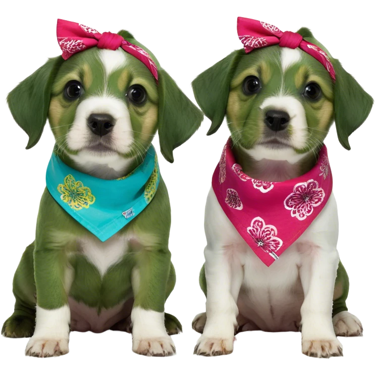 Two cavatzu puppies emoji
